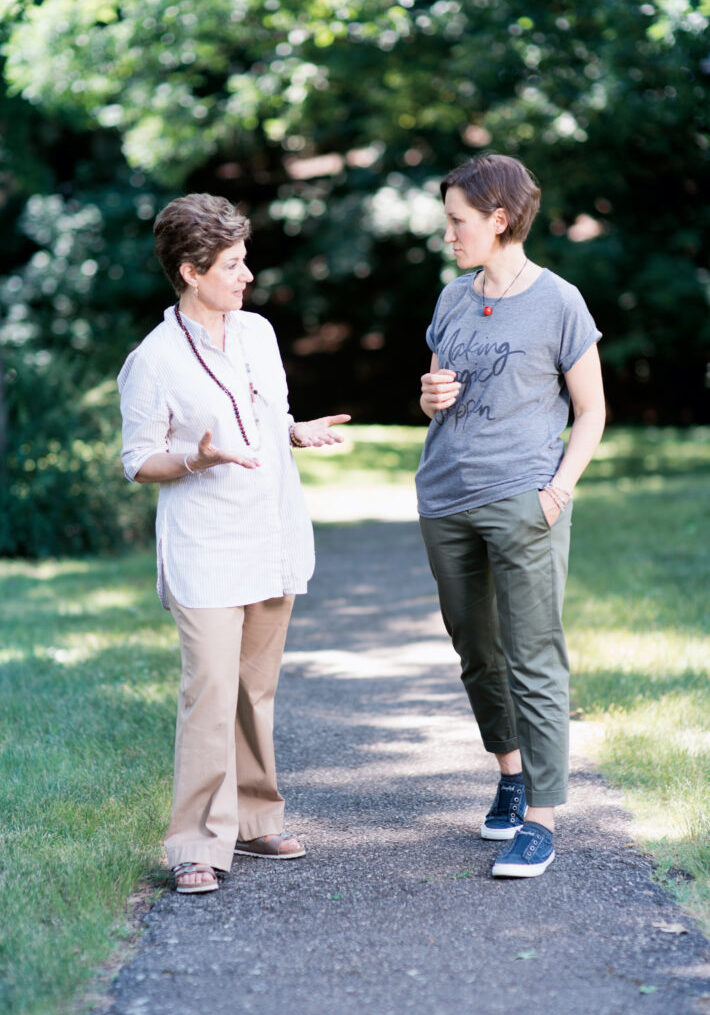 Wendy Dolber (left) with client Wendy Dolber (left) with client